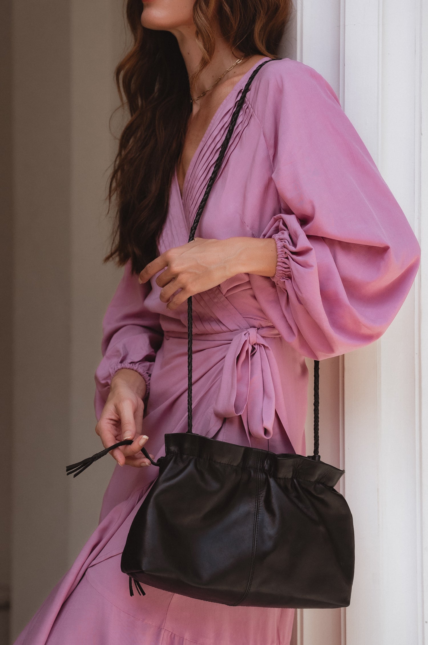 Etoile Crossbody Leather Clutch Bag-1