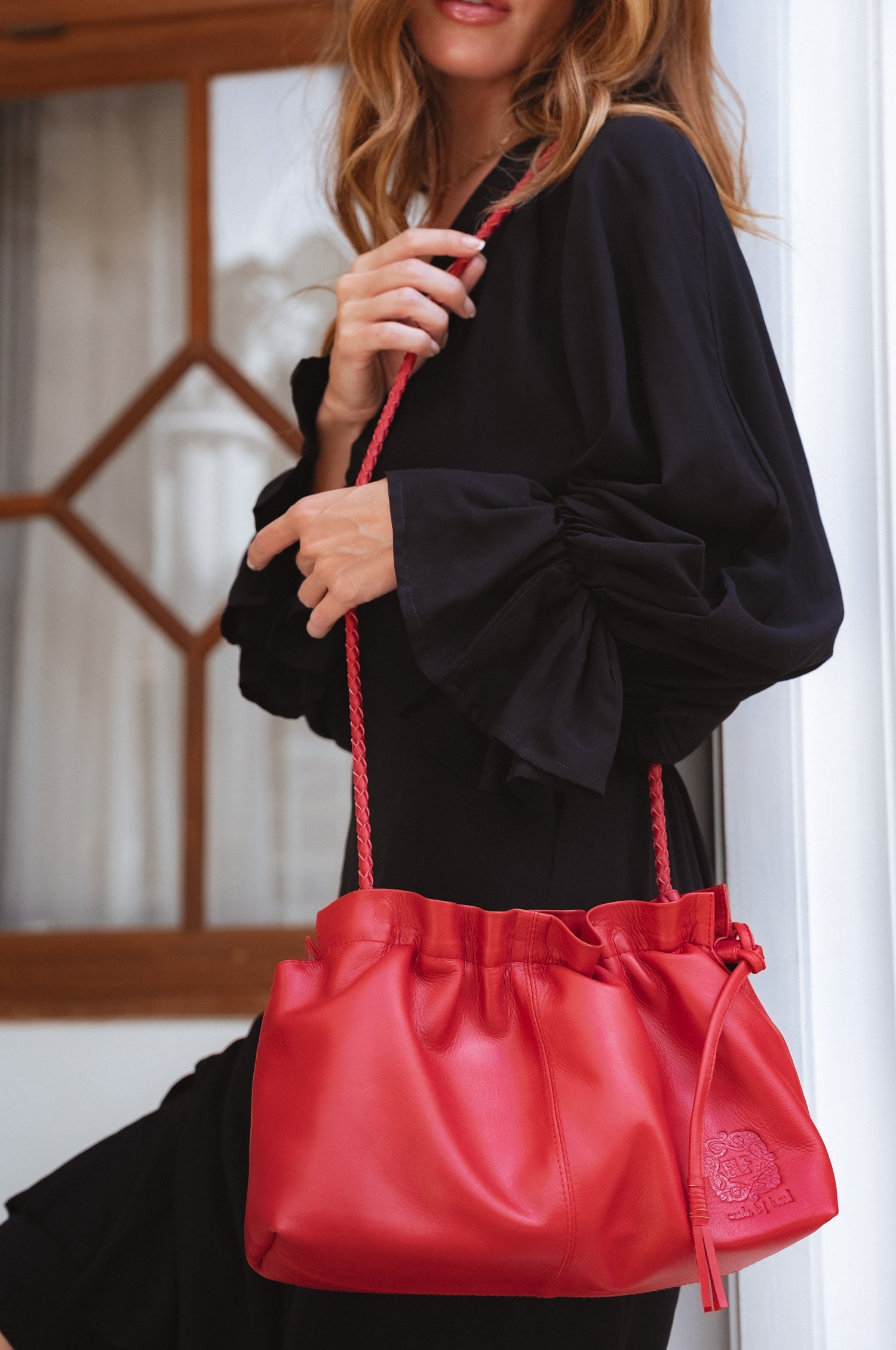 Etoile Crossbody Leather Clutch Bag-1