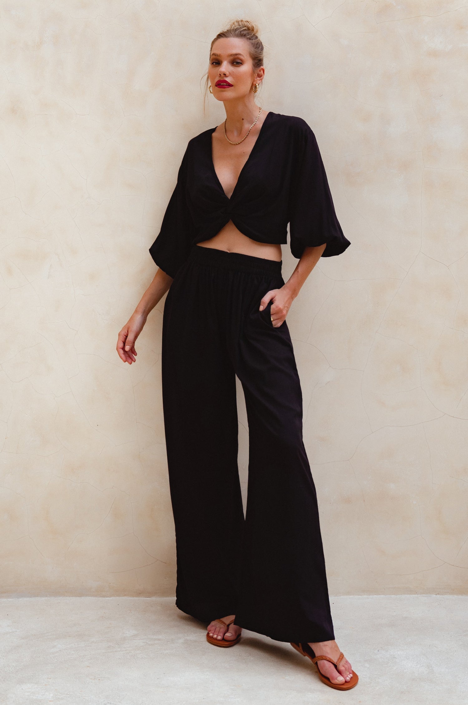 Fatima Wide Leg Pants (Sale)