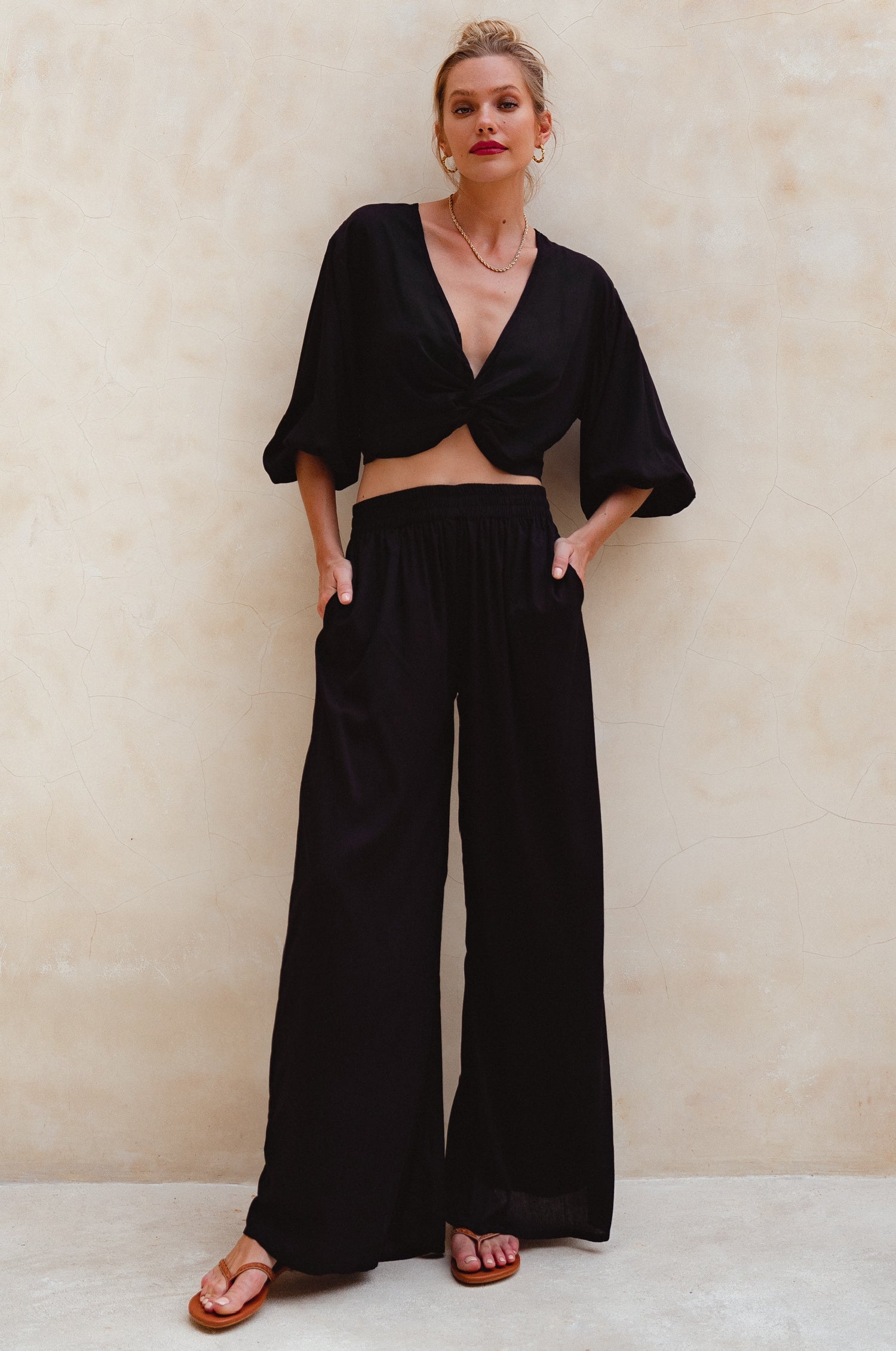 Fatima Wide Leg Pants (Sale)