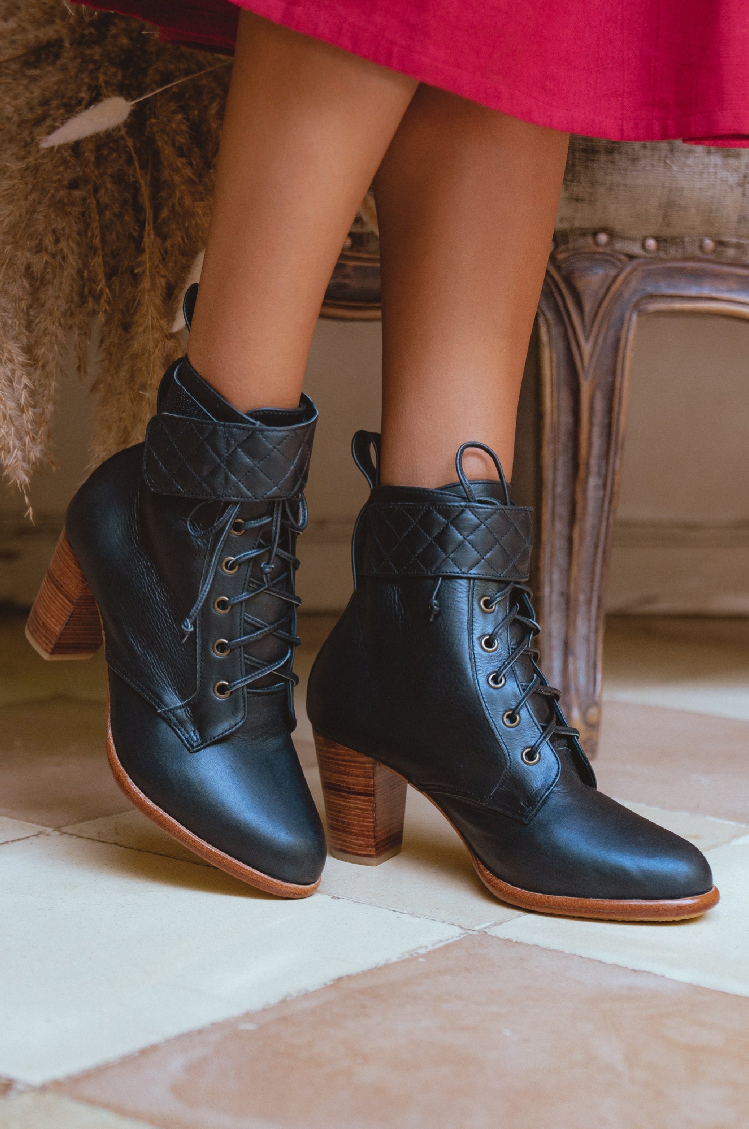 Fine Lover Leather Booties-0