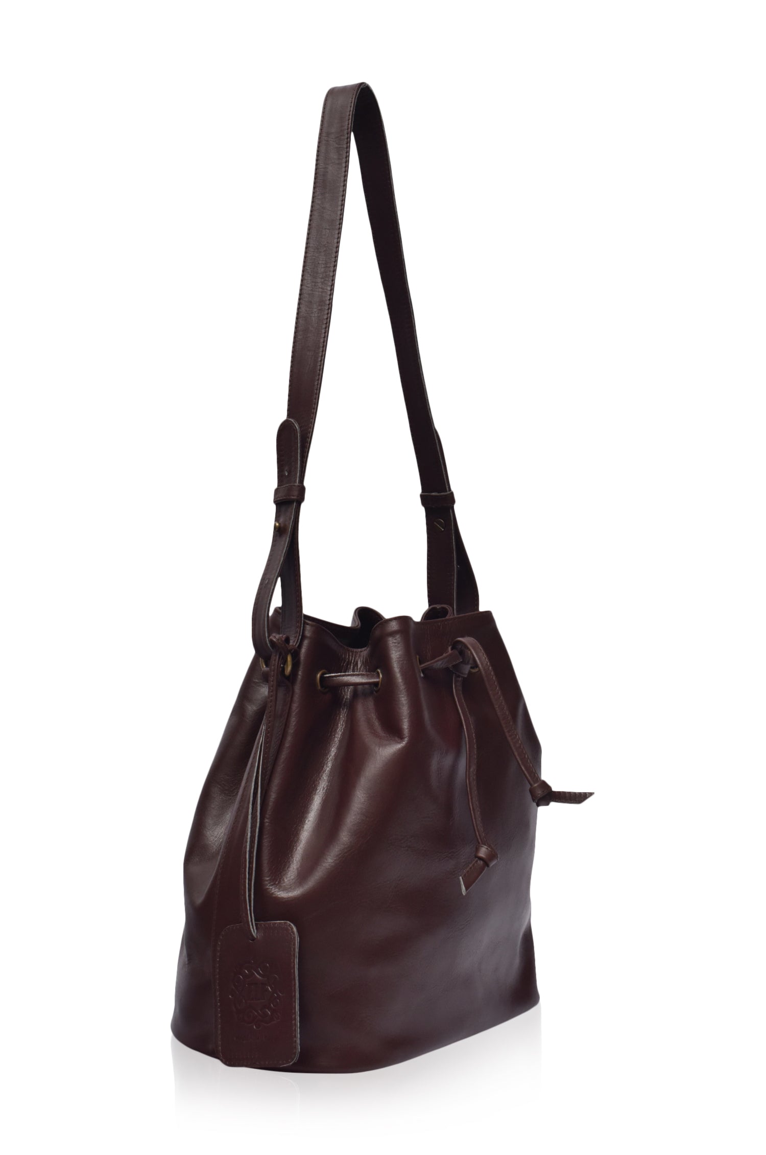 Geneva Drawstring Leather Bag-4
