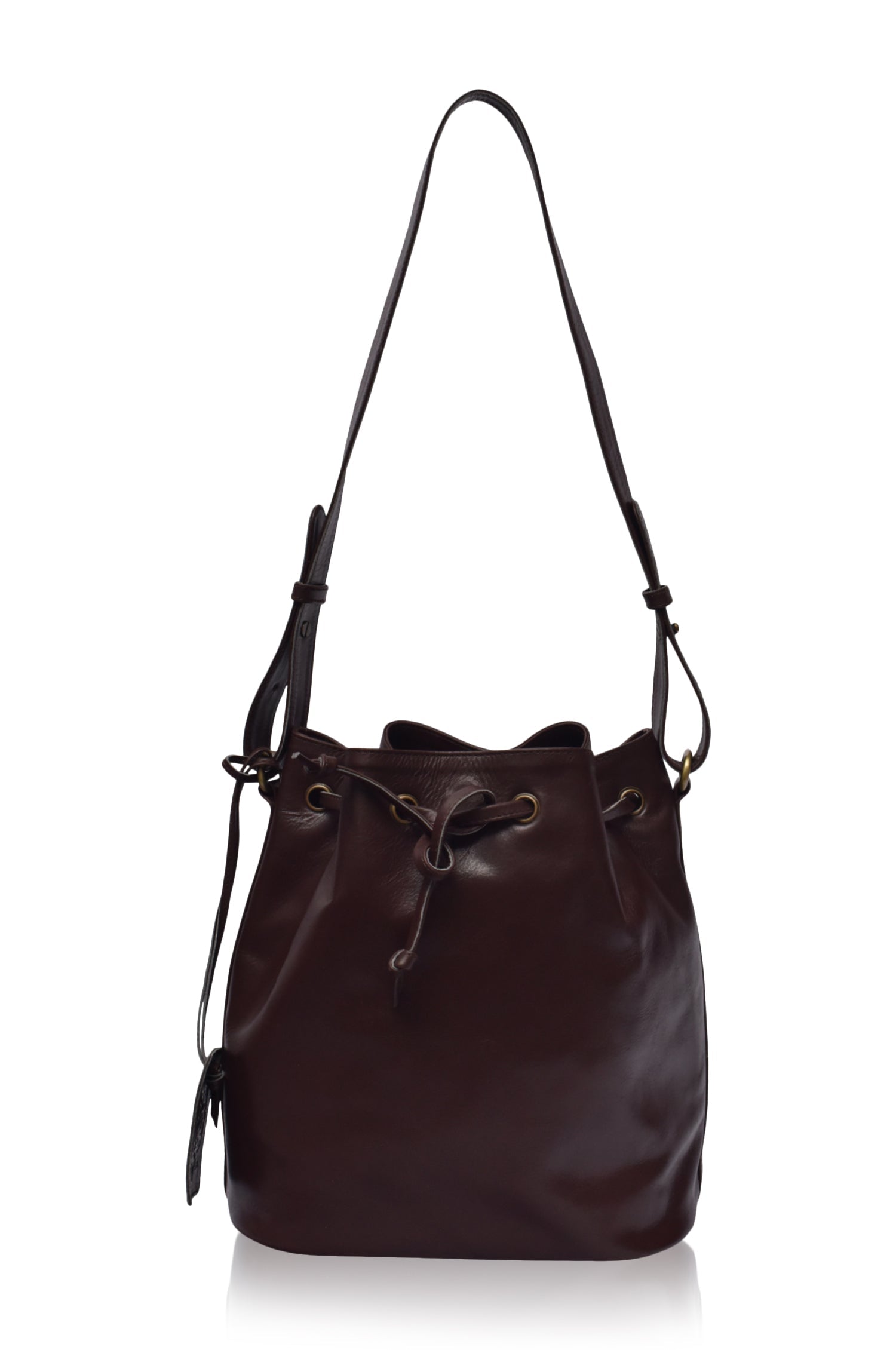 Geneva Drawstring Leather Bag-6