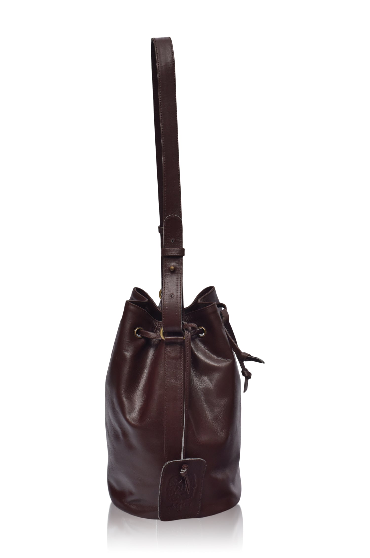 Geneva Drawstring Leather Bag-3