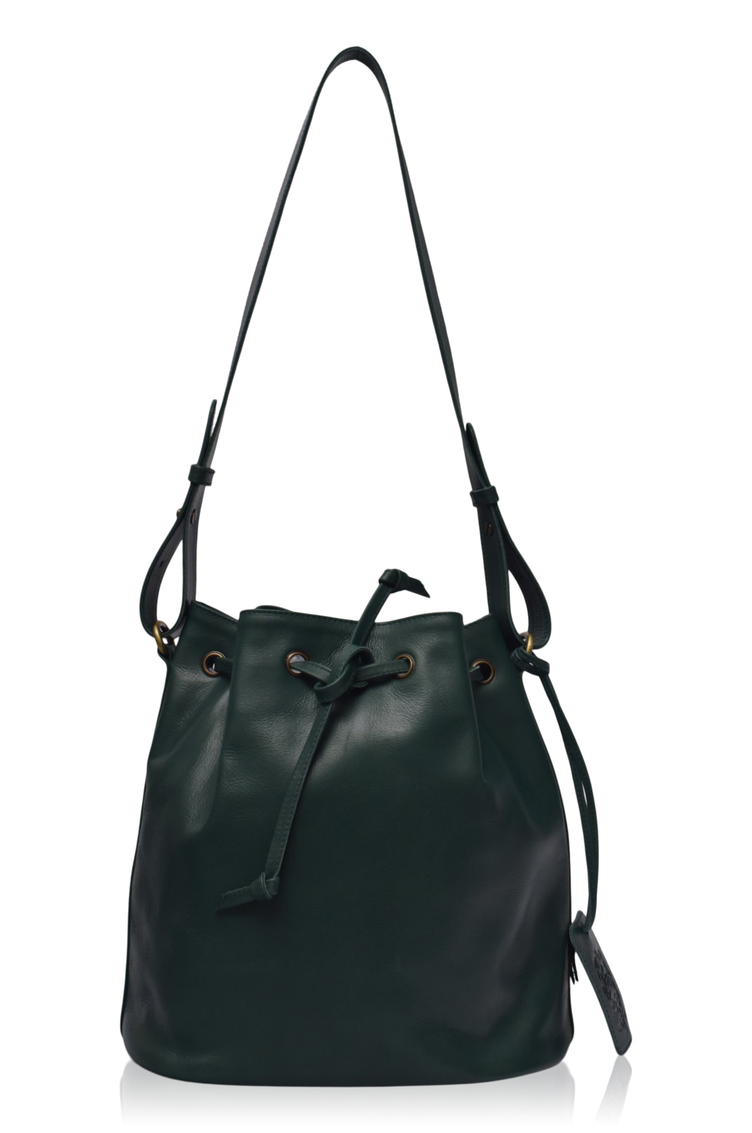 Geneva Drawstring Leather Bag-5