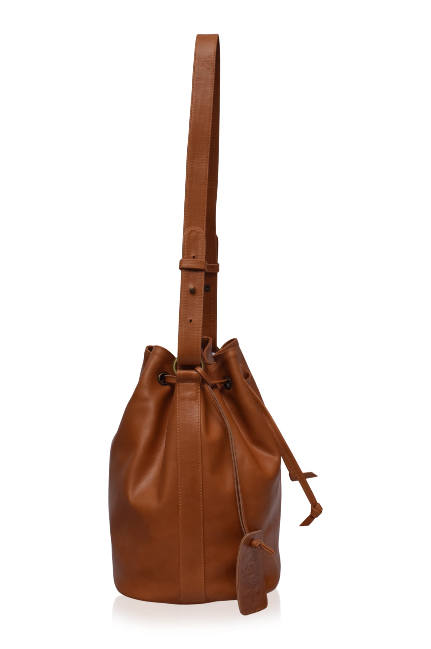 Geneva Drawstring Leather Bag-3
