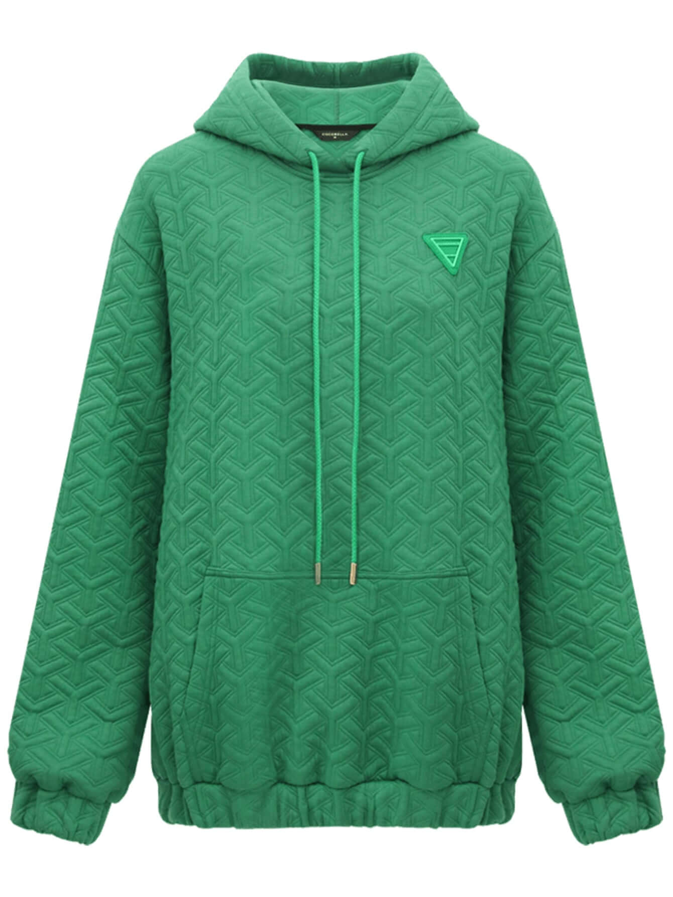 Green Quilted Hoodie-3