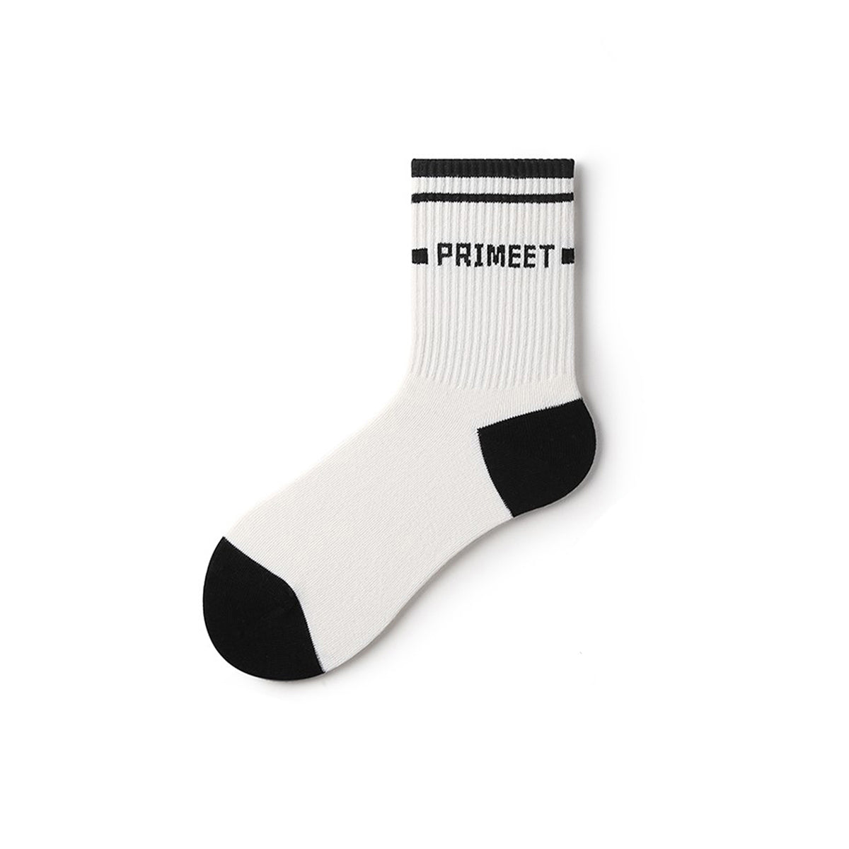 Logo-print All-season Unisex Active 5pcs Crew Socks Set