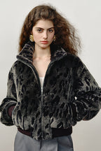 FF×JW Dapple Manor Fashionable Casual Warm Stand Collar Merino Sheepskin Jacket-0
