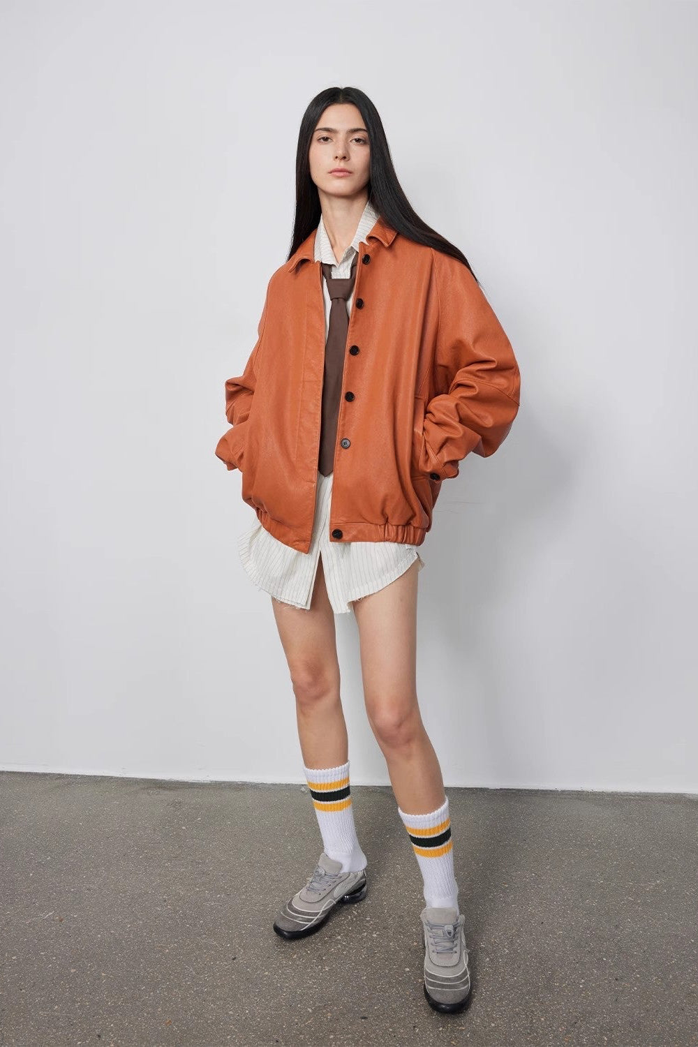 Heavy Wash Waxed Sheepskin Jacket Genuine Leather Outerwear "Sydney Reincarnation" "Sydney Reincarnation"-0