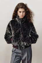 FF×JW Dapple Manor Fashionable Casual Warm Stand Collar Merino Sheepskin Jacket-1