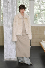 Fireladyfur Women's Soft & Warm Short Wool Sheepskin Coat“Blackmoon Berlin”-3