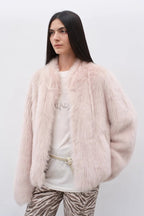 Fireladyfur Women's Casual Drop Shoulder Stand Collar Sheepskin Coat"Practical Wearism"-4