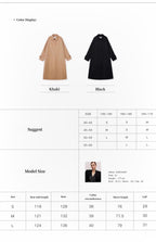 Women's Trench Coat Mid-Length British Wool Blend Petite-Friendly Overcoat "Fragrant Moment"-3