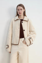 "Modern Milk Cafe" imported Hill fur merino sheepskin fur jacket-4