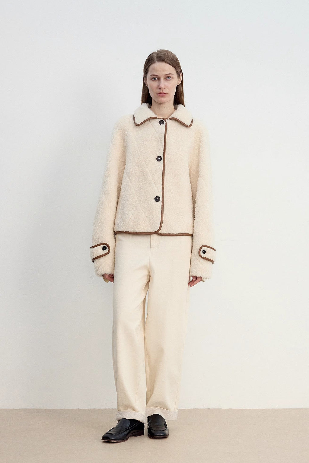 "Modern Milk Cafe" imported Hill fur merino sheepskin fur jacket-1