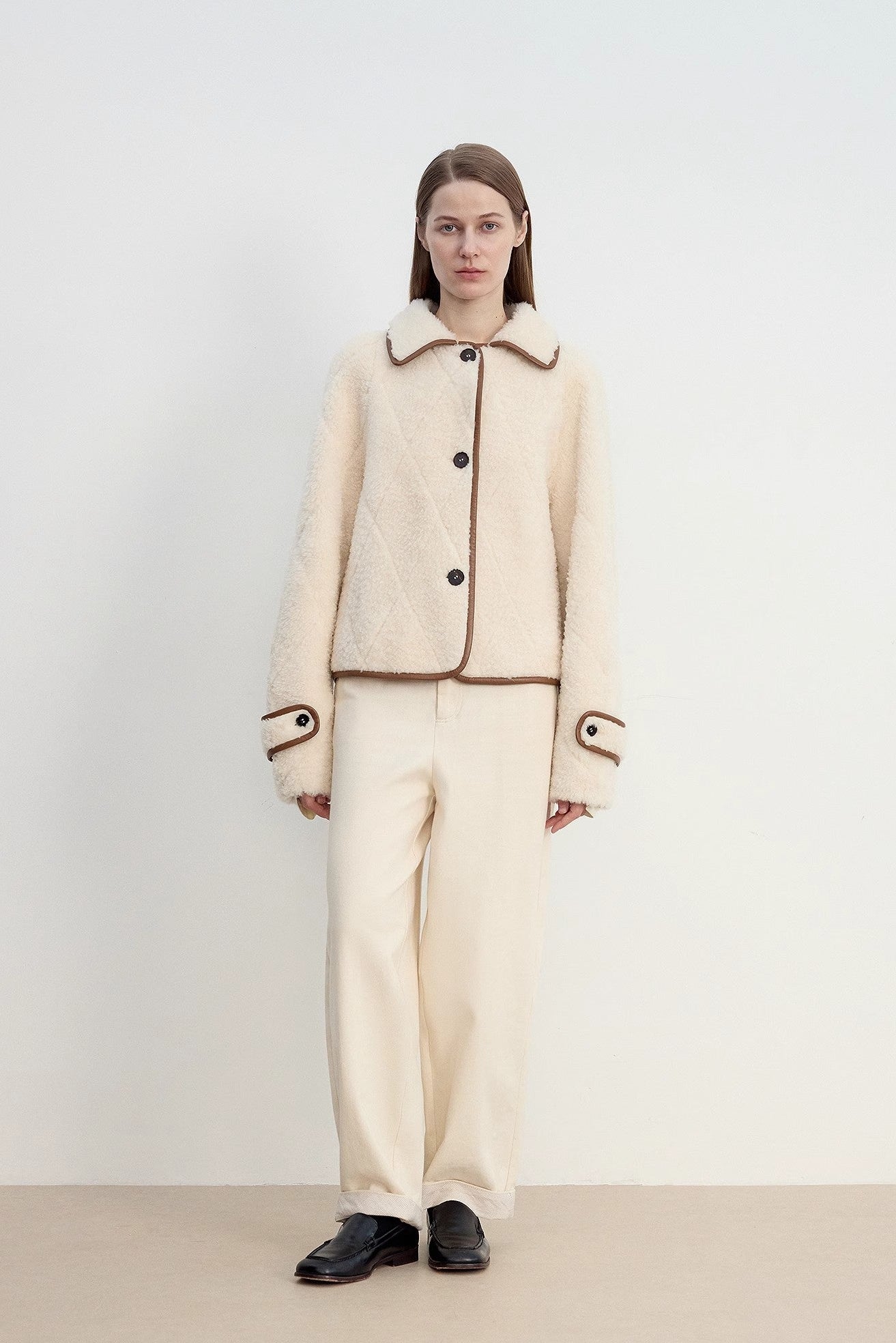 "Modern Milk Cafe" imported Hill fur merino sheepskin fur jacket-1
