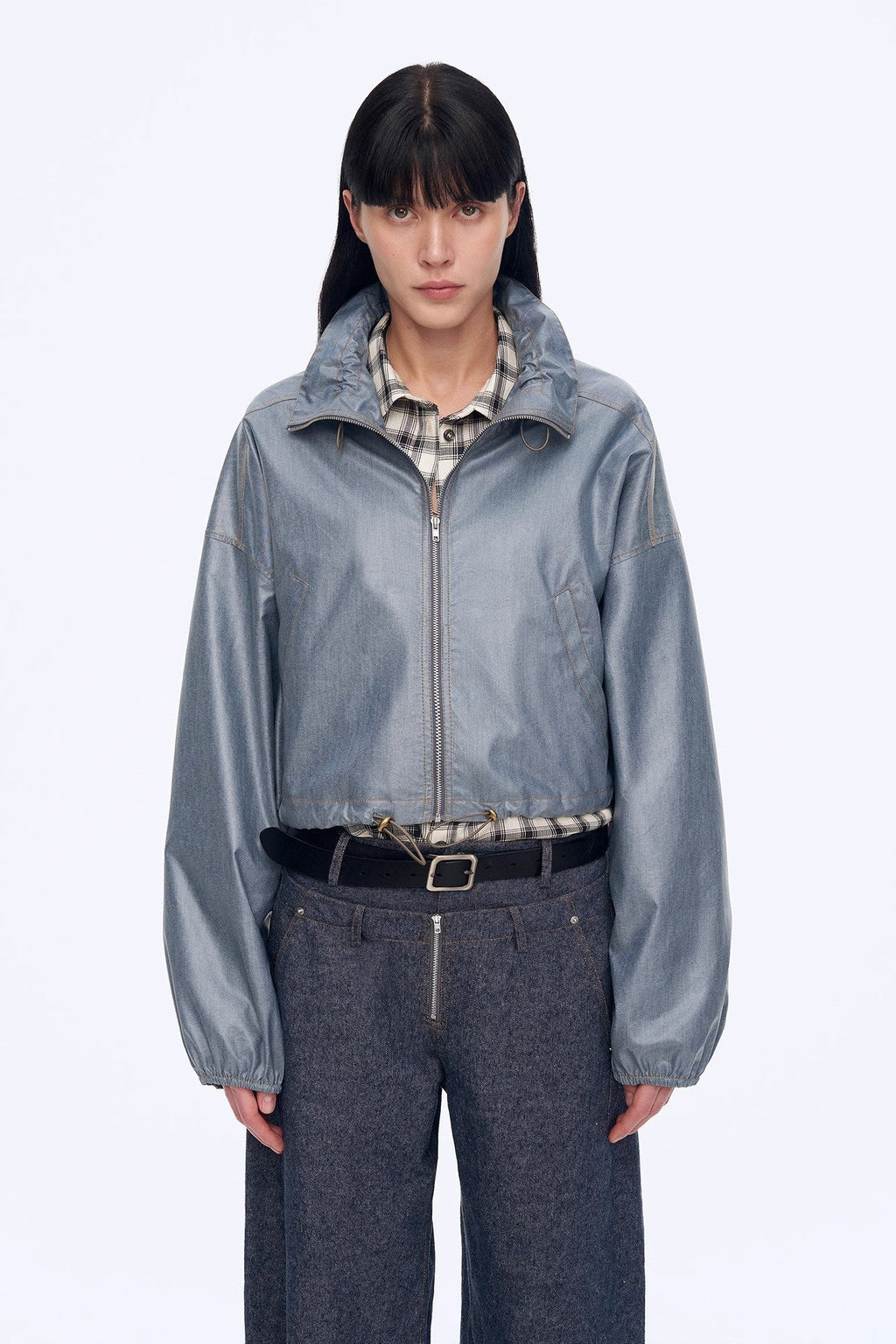 "Blues Notes" Technological Composite Film Cotton Lightweight Outdoor Jacket-4
