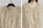 Fireladyfur Women's Fur Coat | Genuine Finnish Fox Fur"Reed Flower"-4