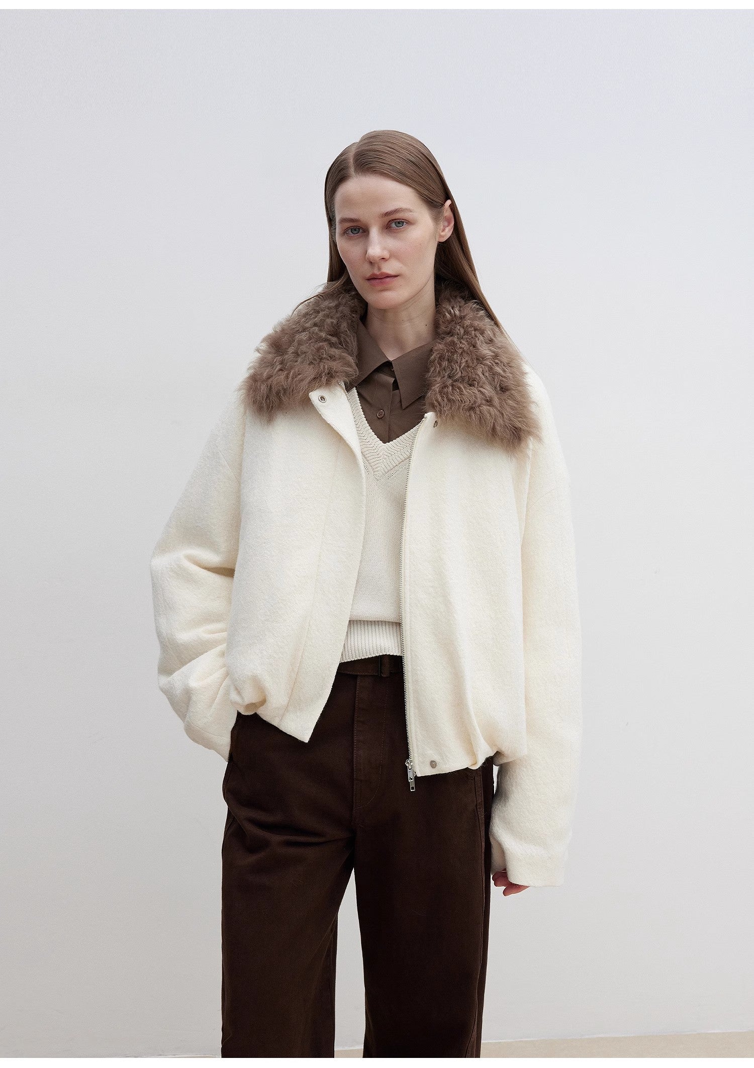 Fireladyfur Women's Parka with Tuscan Fur Collar & Removable Lining"Johnny"-1