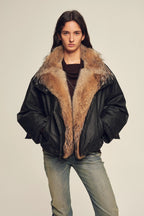 Firelady Fur Women's down fur parka Coyote and Raccoon Fur Collar-“The long night is coming”-1