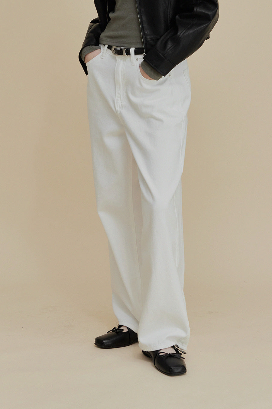 [TWEE] Rough Straight Cotton Pants