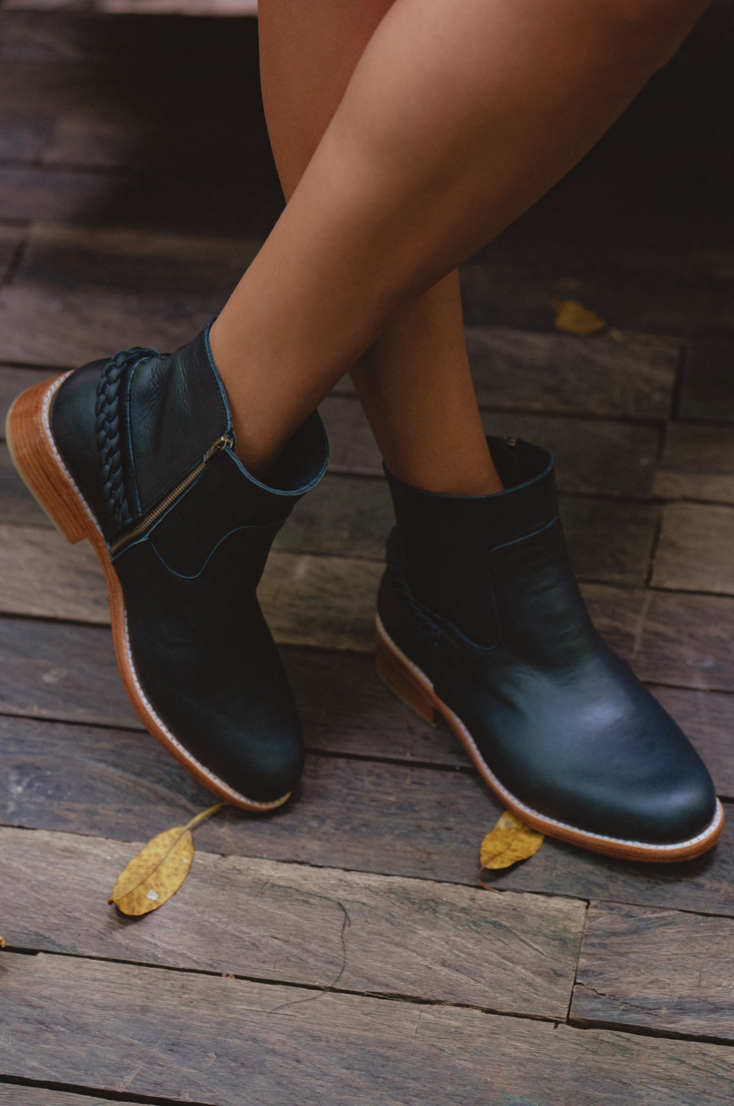 Alexa Ankle Leather Boots-0