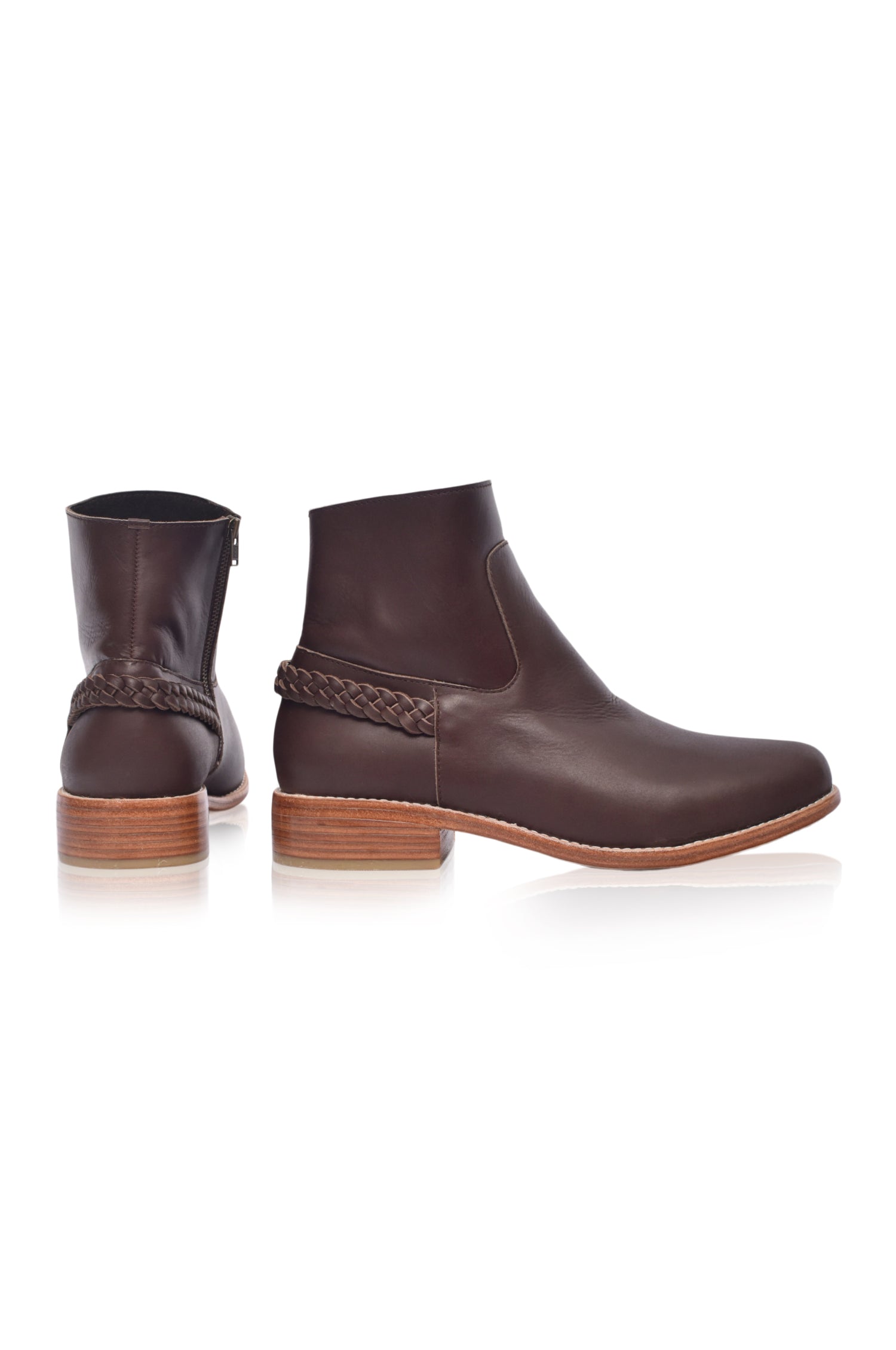 Alexa Ankle Leather Boots-3