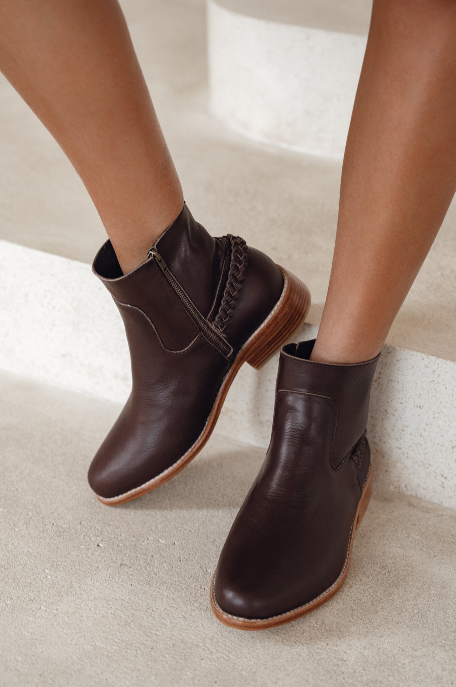 Alexa Ankle Leather Boots-0