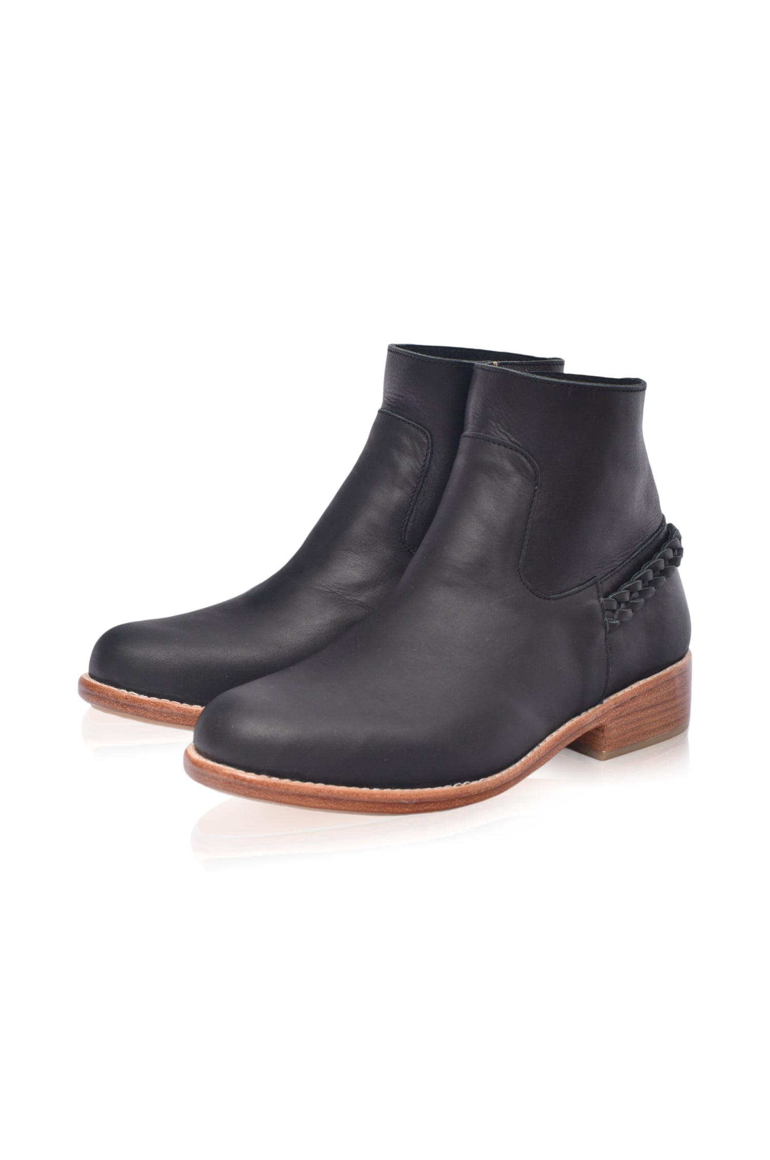 Alexa Ankle Leather Boots-1