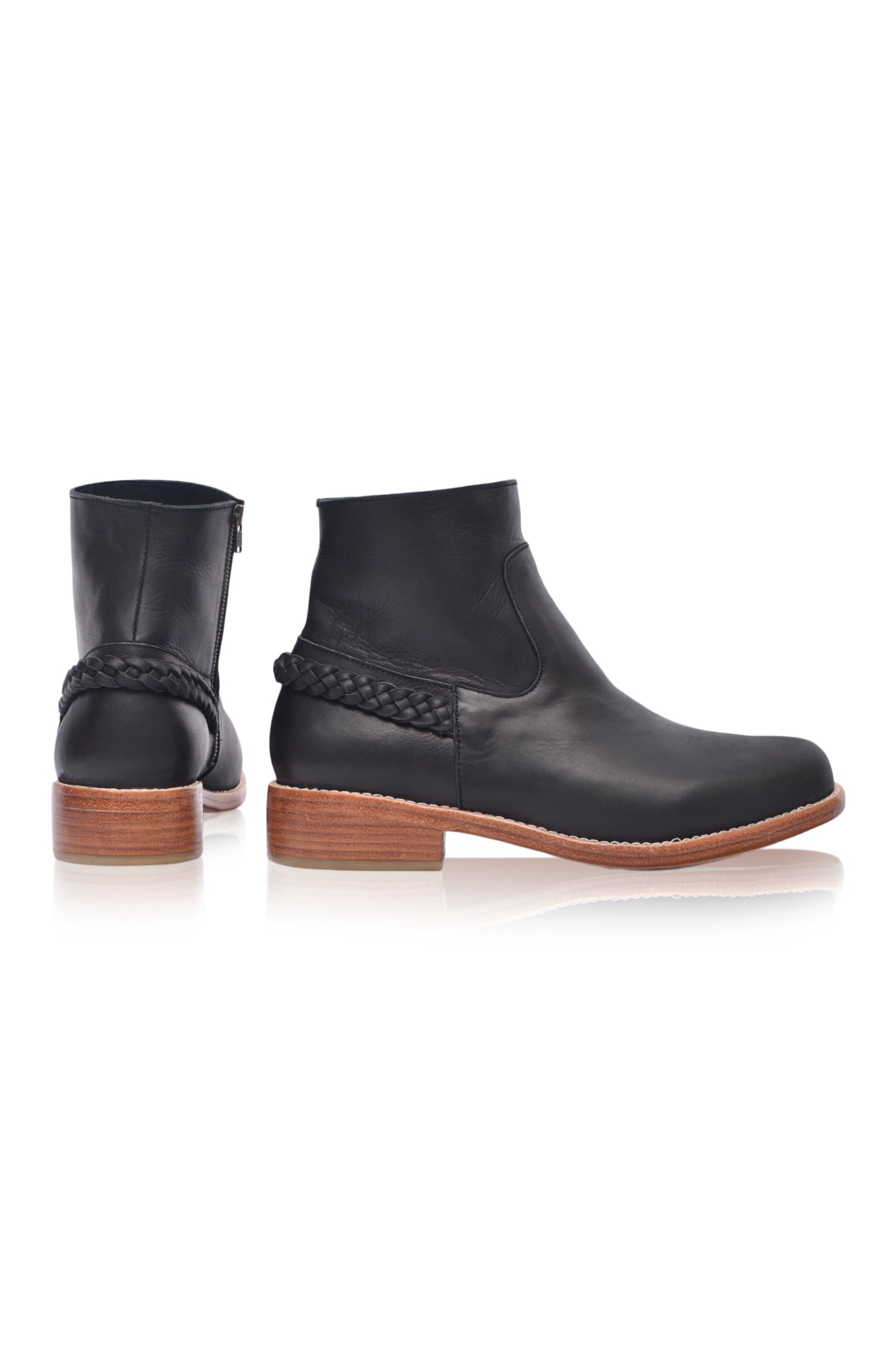 Alexa Ankle Leather Boots-2