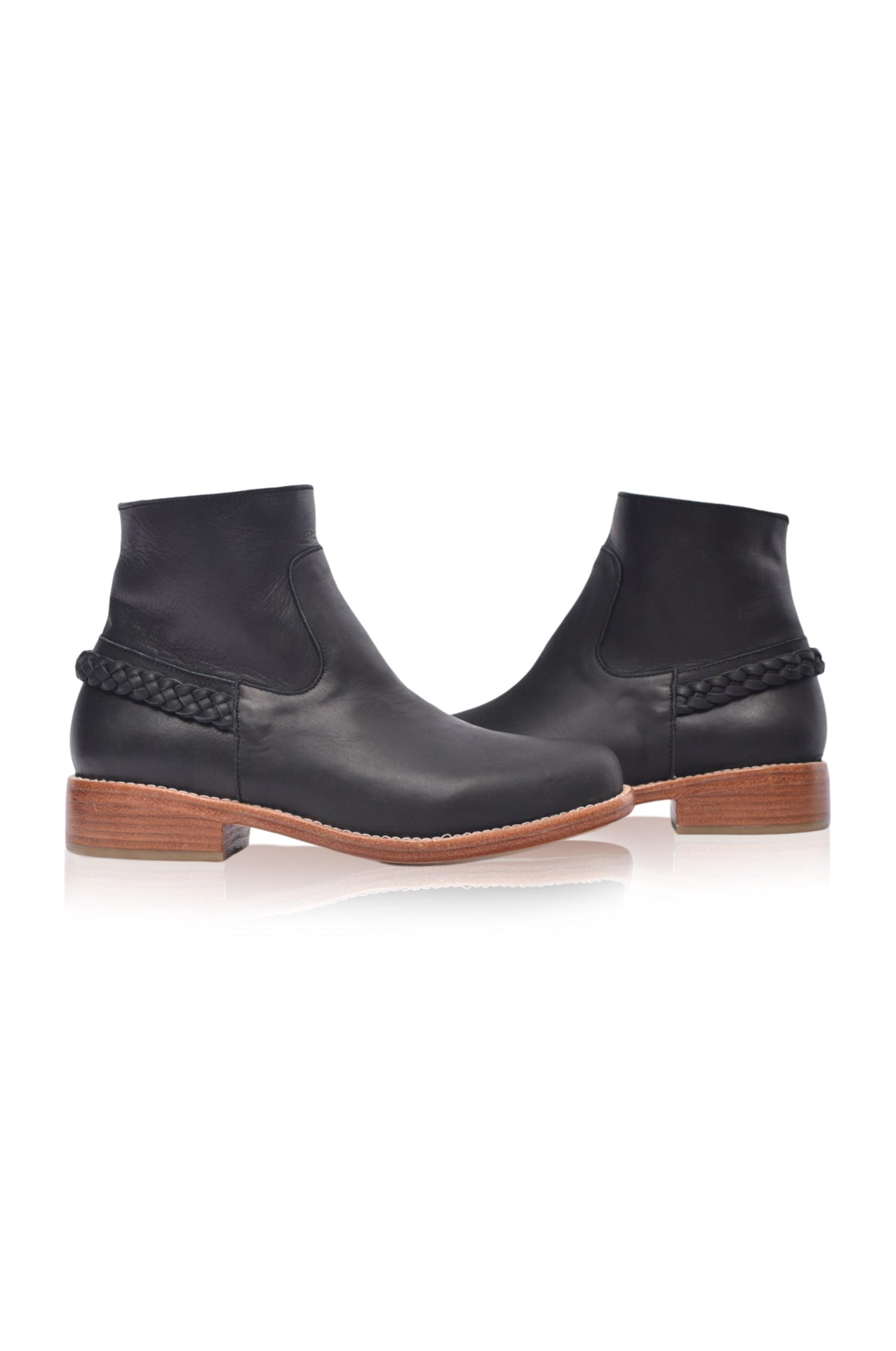 Alexa Ankle Leather Boots-3