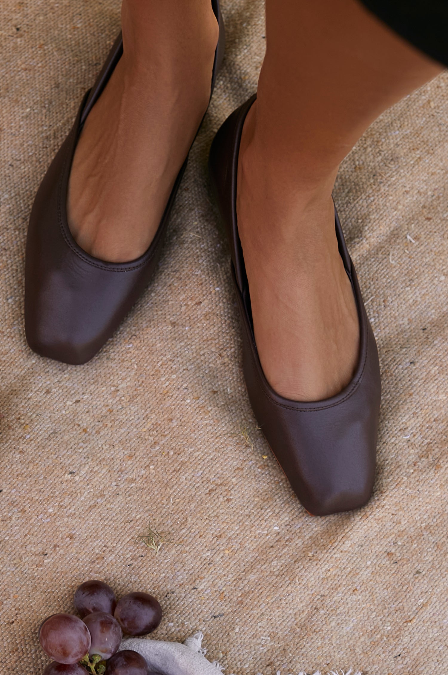 Amore Square Toe Ballet Flats-0