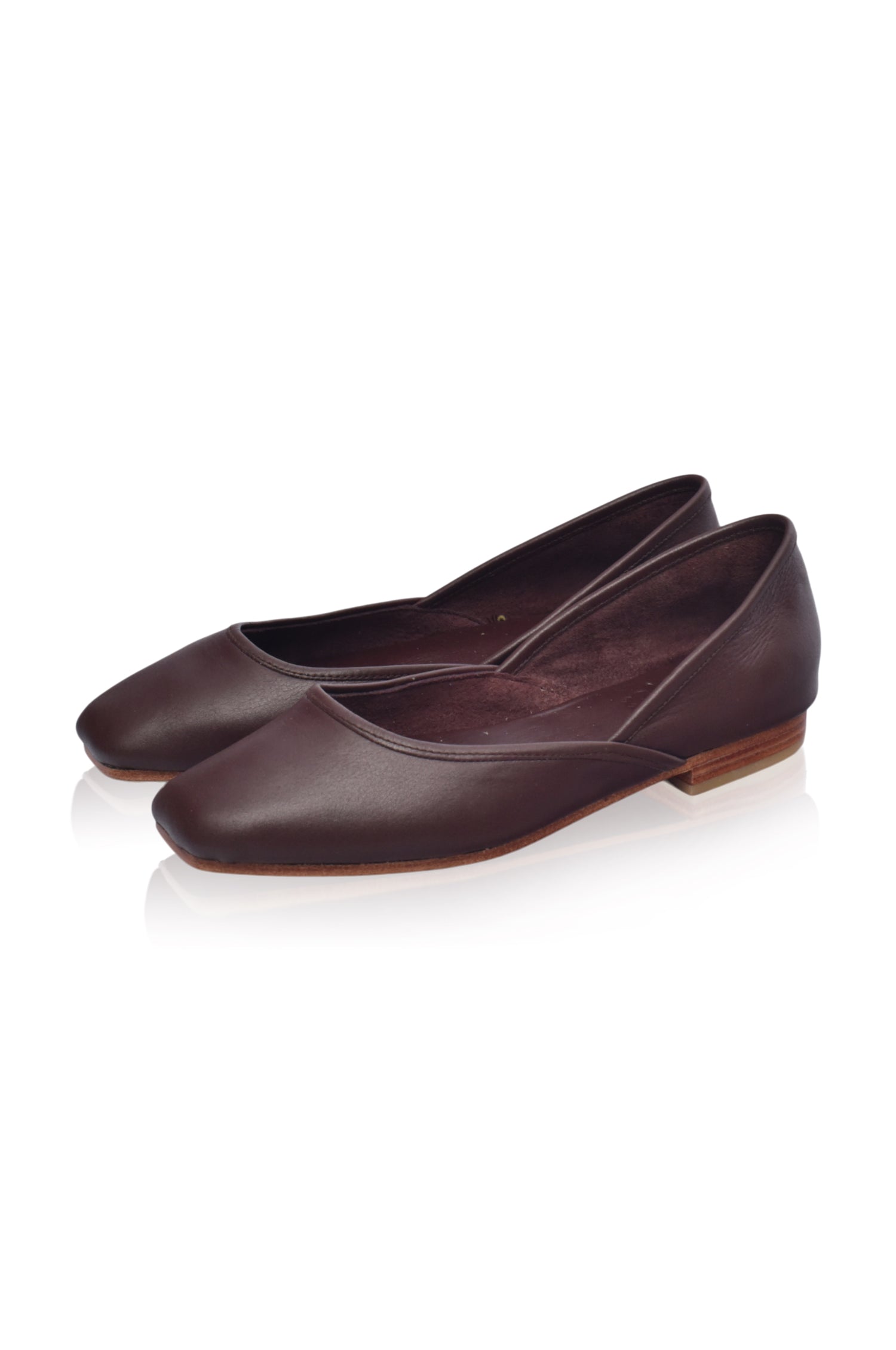 Amore Square Toe Ballet Flats-1