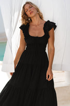 Aura Ruffled Maxi Dress