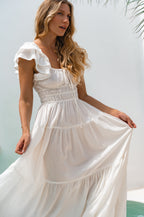 Aura Ruffled Maxi Dress