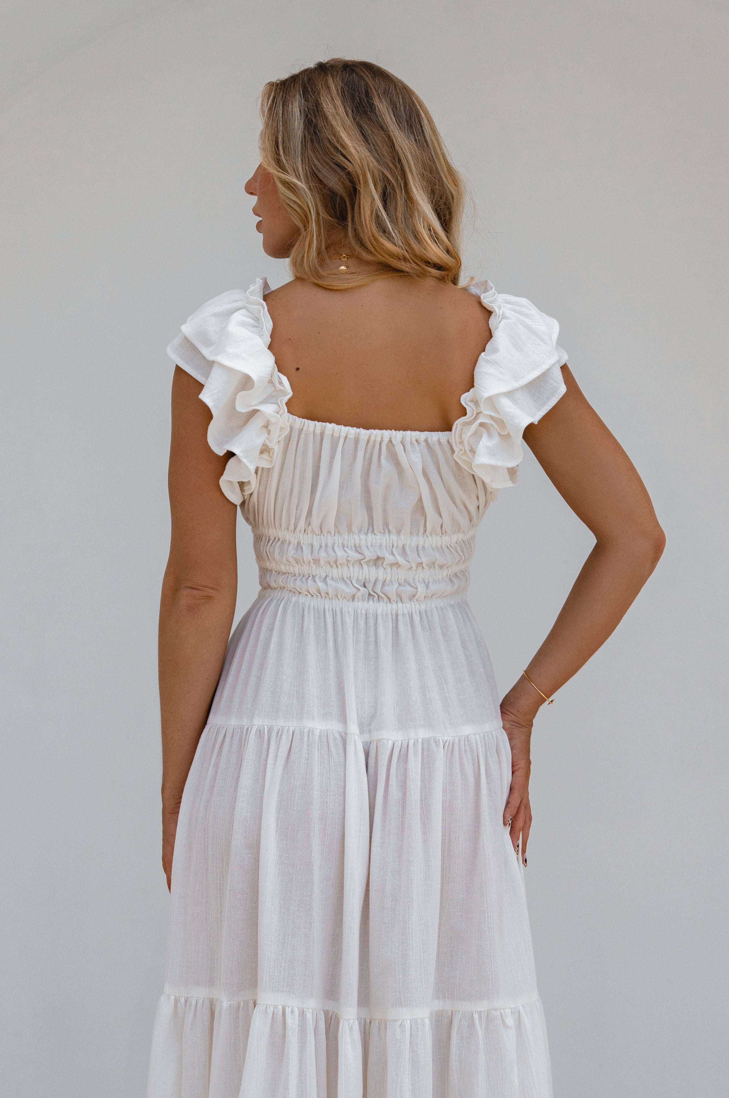 Aura Ruffled Maxi Dress