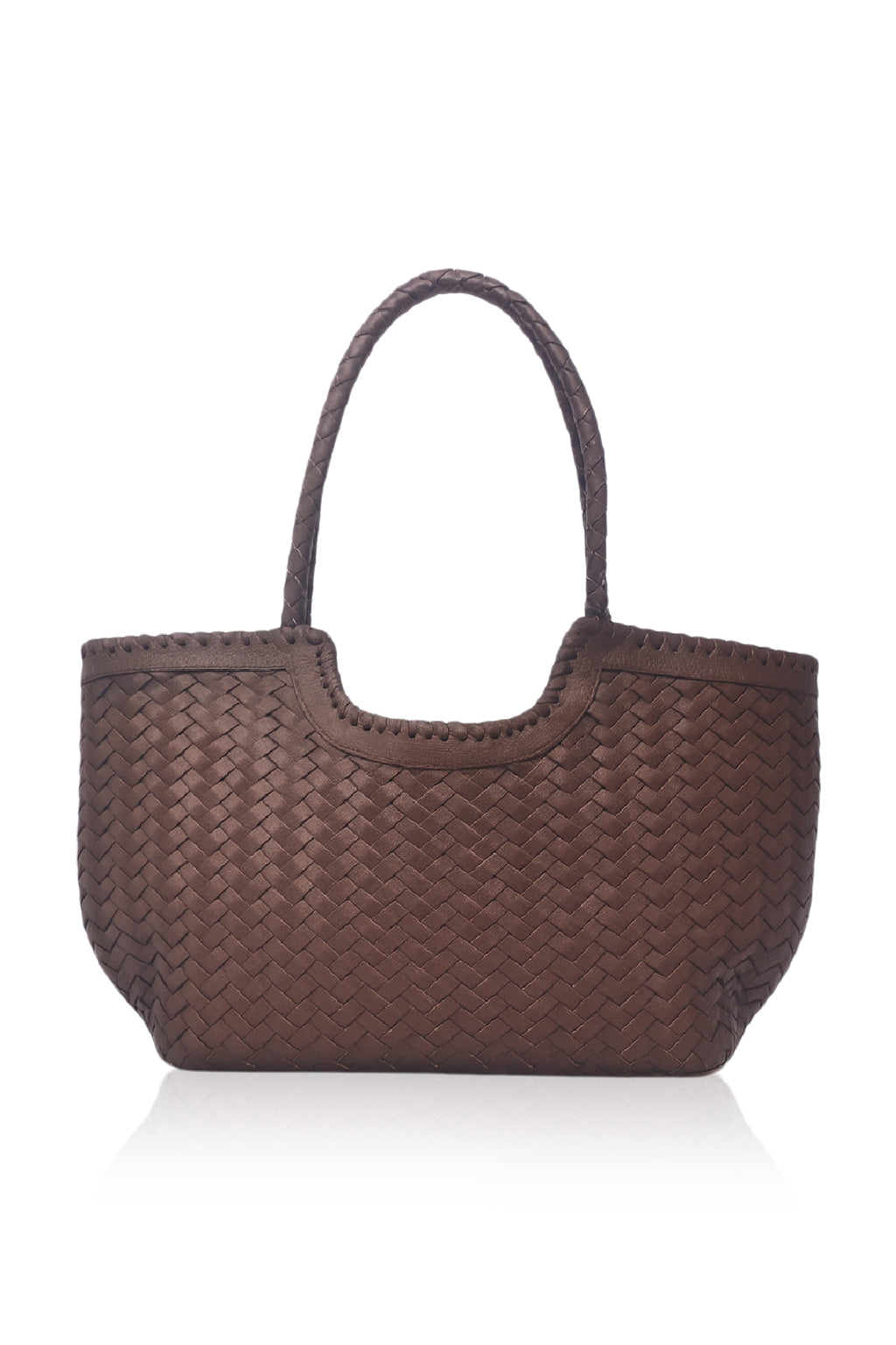 Bellagio Woven Leather Tote Bag-5