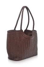 Bellagio Woven Leather Tote Bag-2