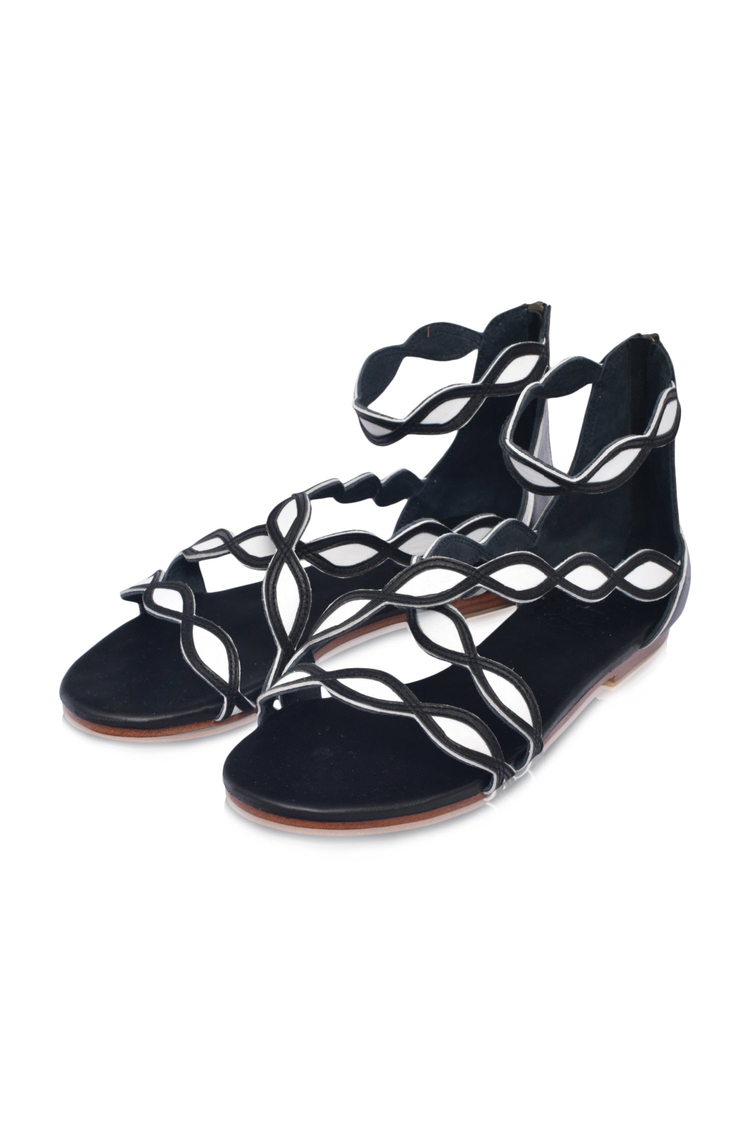 Blossom Leather Sandals-5