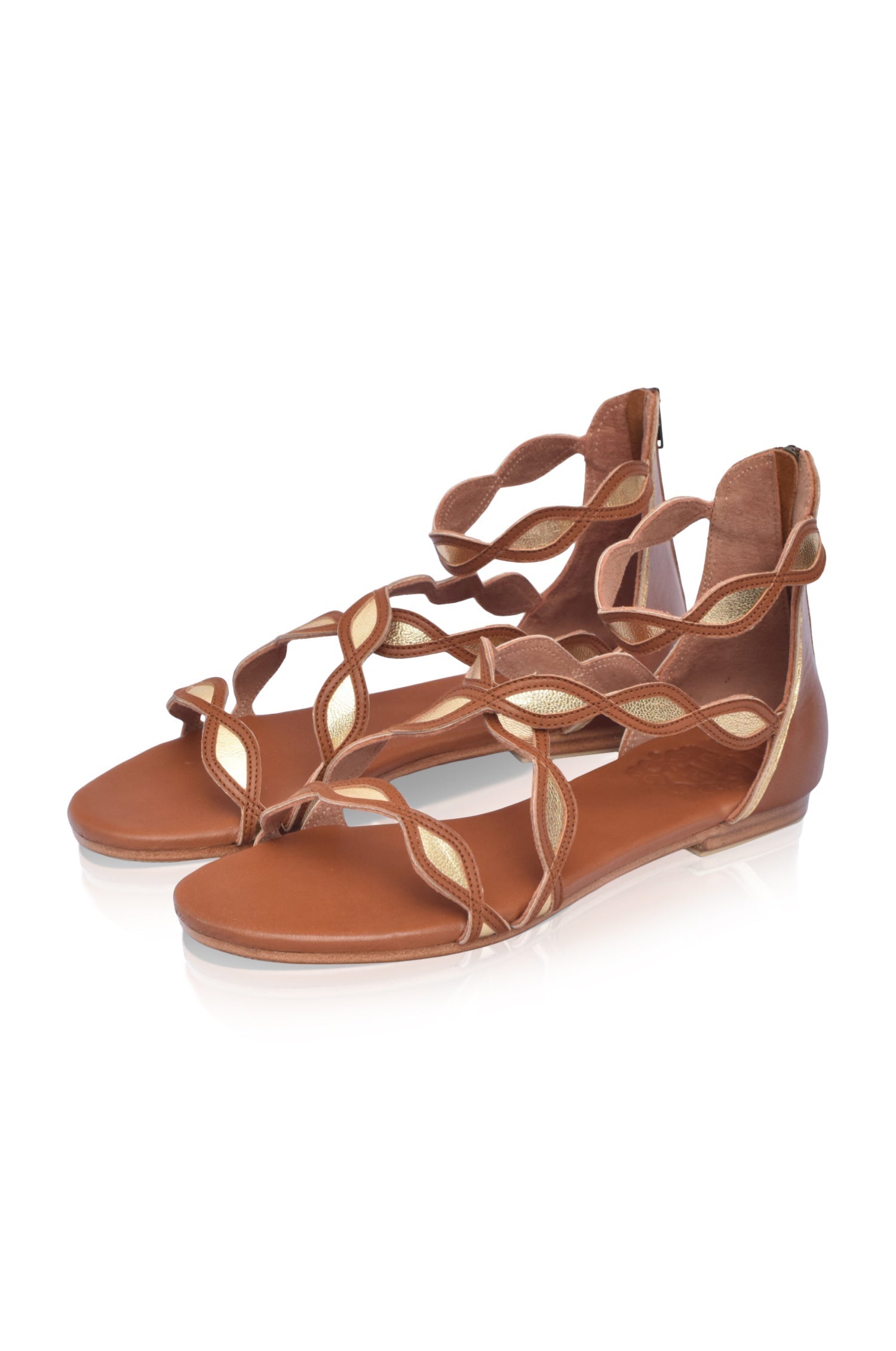 Blossom Leather Sandals-1