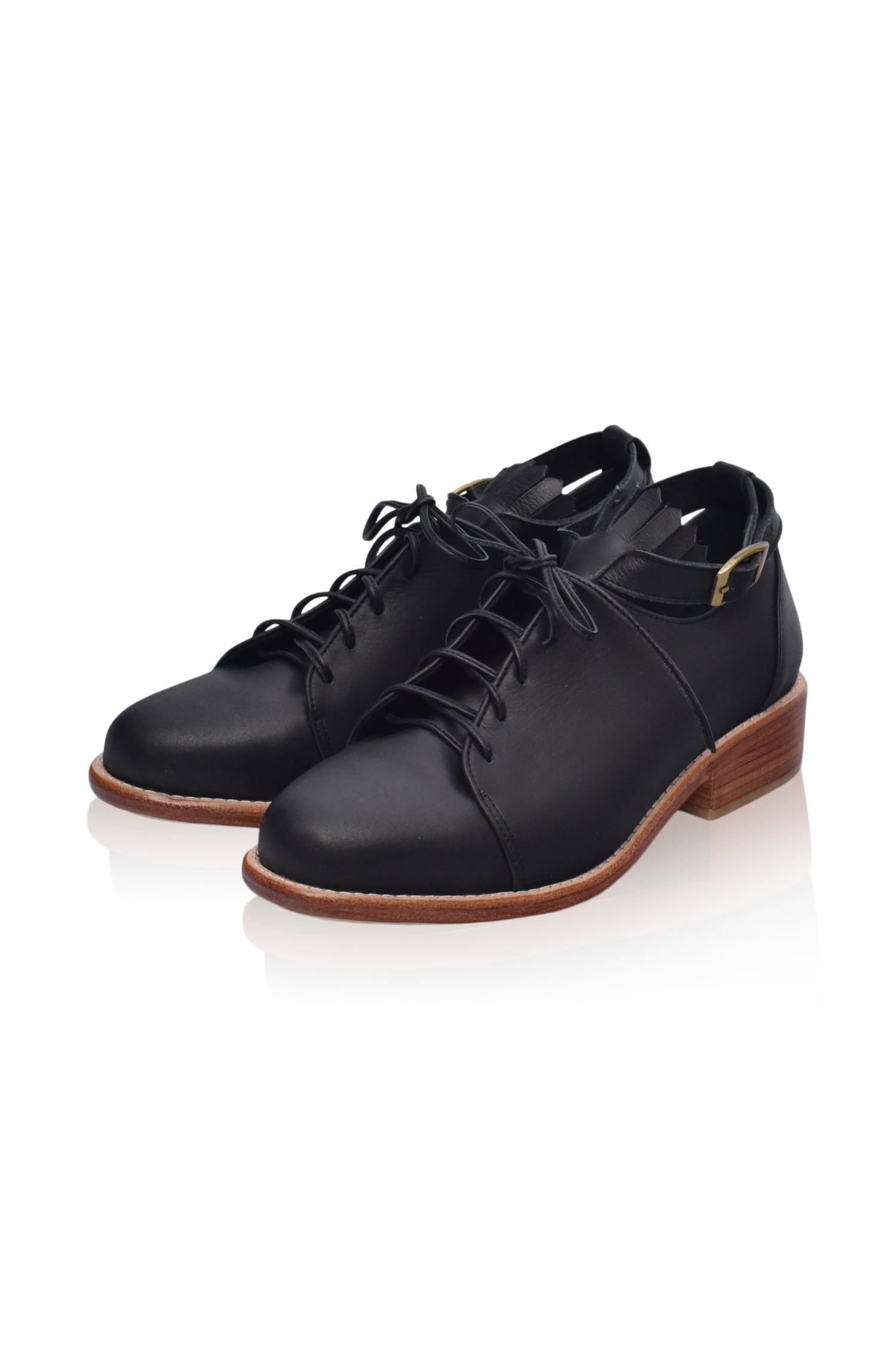 Boston Leather Oxfords-7