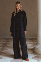 Calin Wide Leg Linen Pants (Sale)