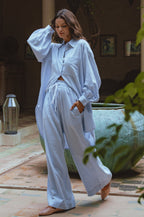 Calin Wide Leg Linen Pants (Sale)