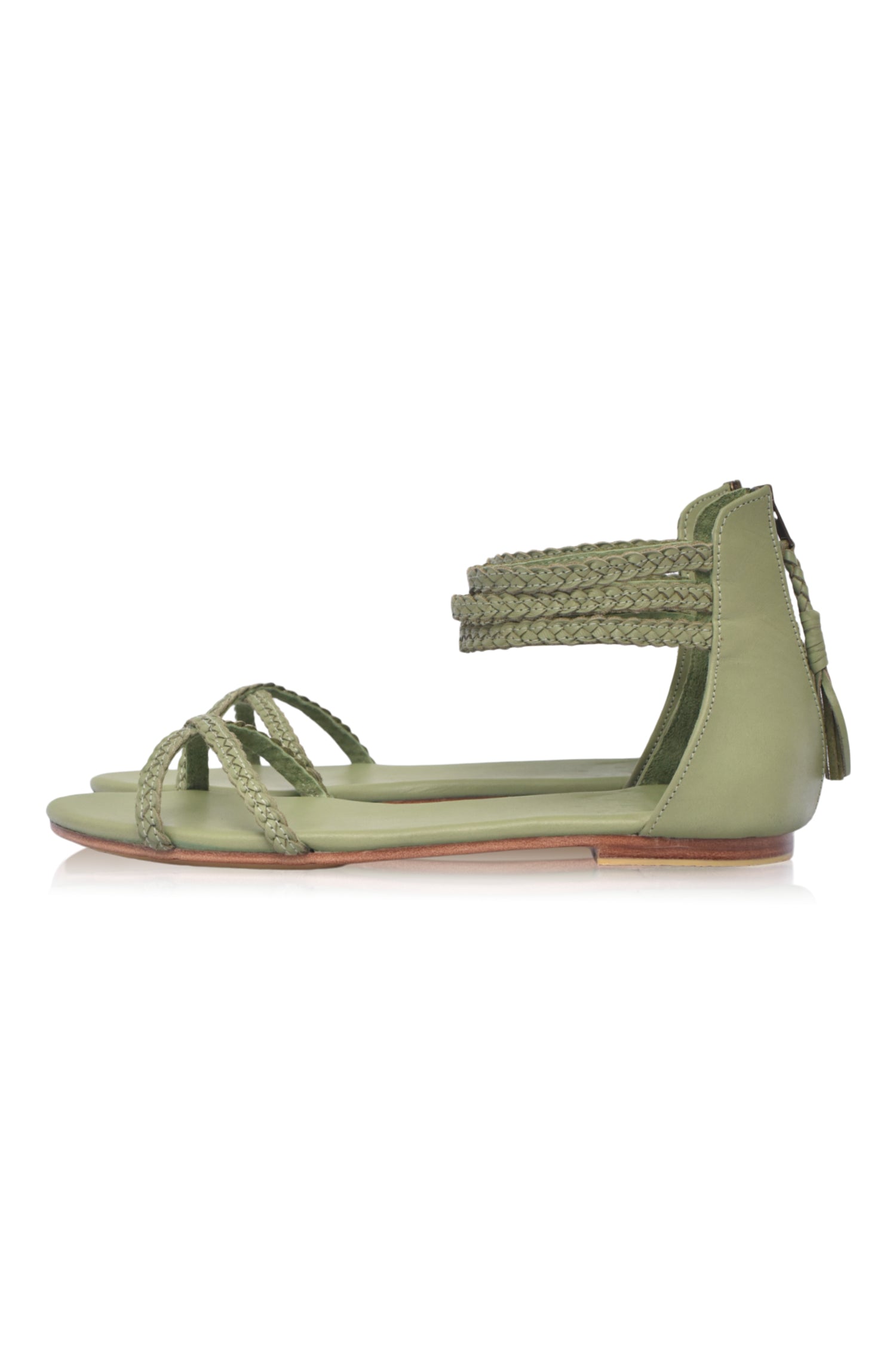 Calypso Braided Leather Sandals-7