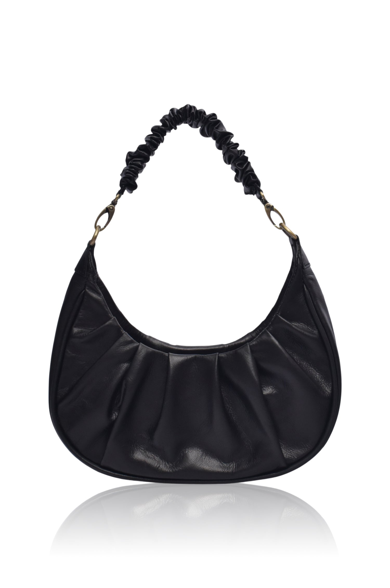 Camille Ruched Leather Bag-2