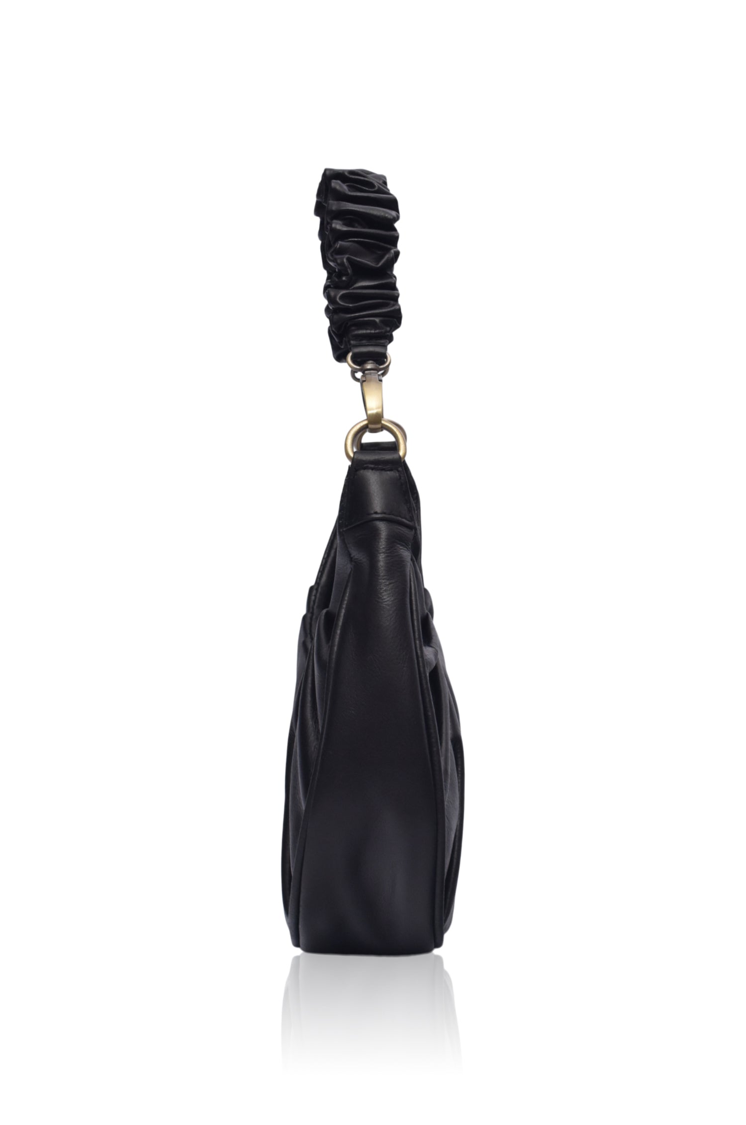 Camille Ruched Leather Bag-4