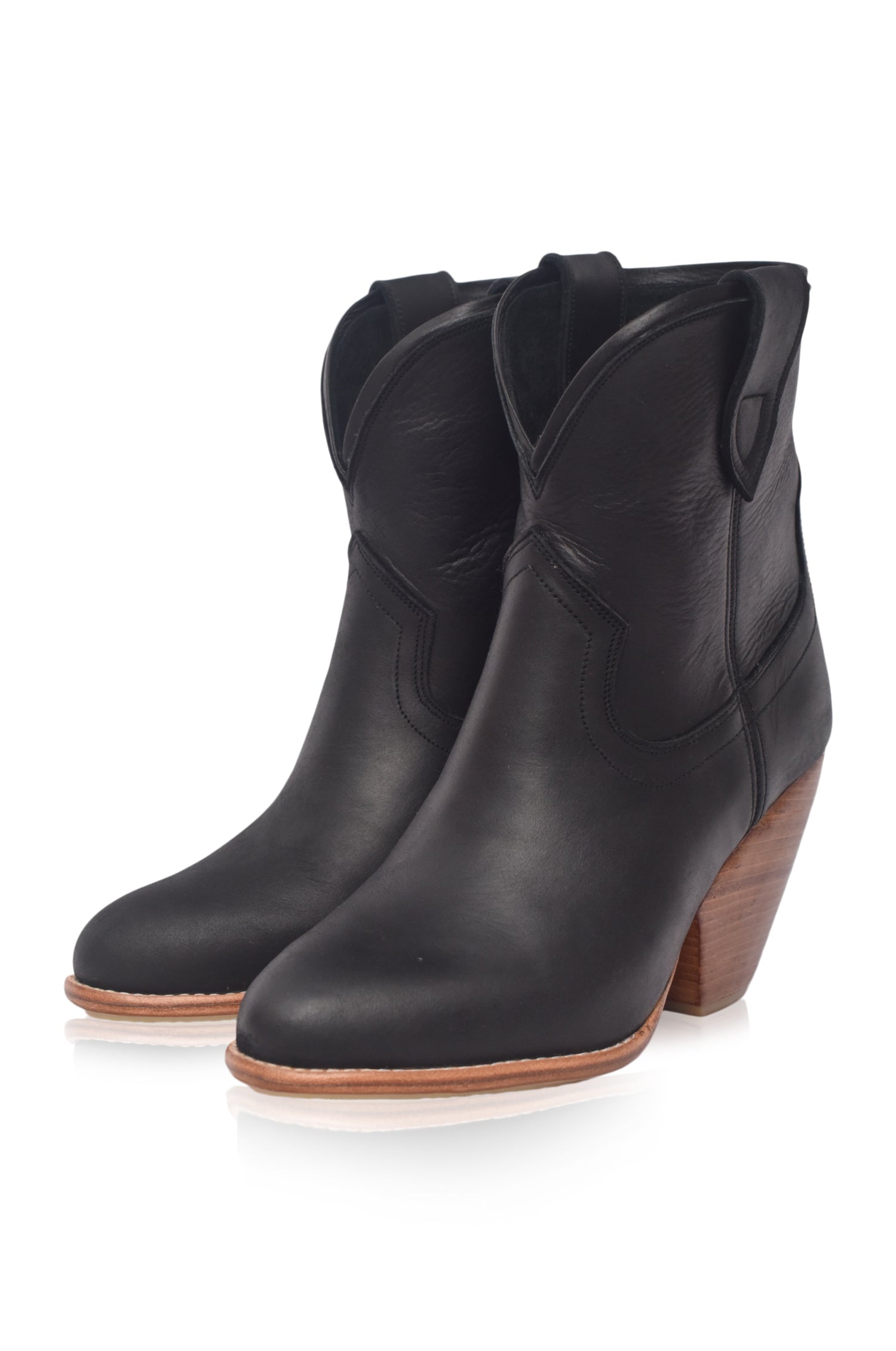 Charro Cowboy Leather Boots