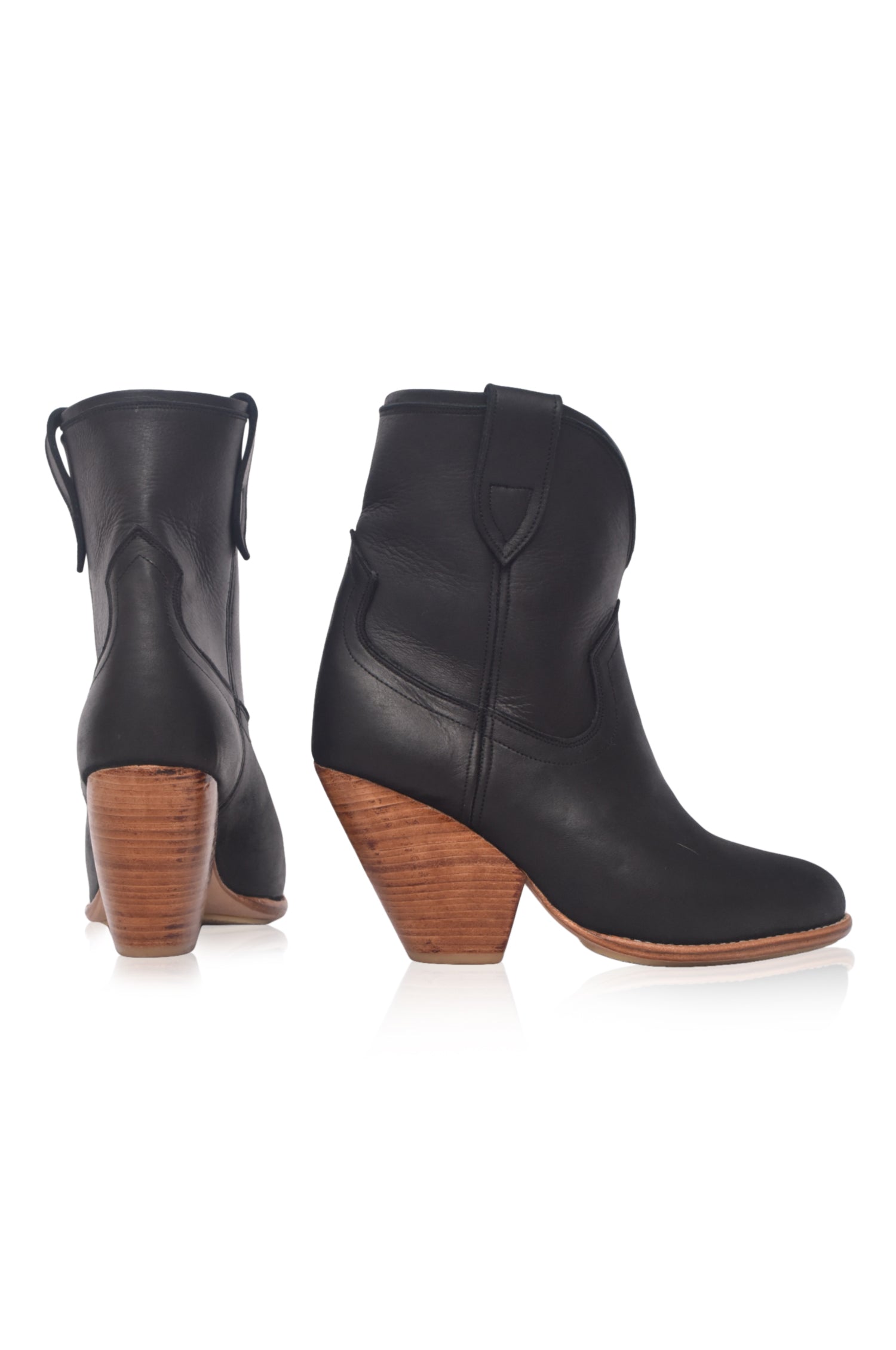 Charro Cowboy Leather Boots