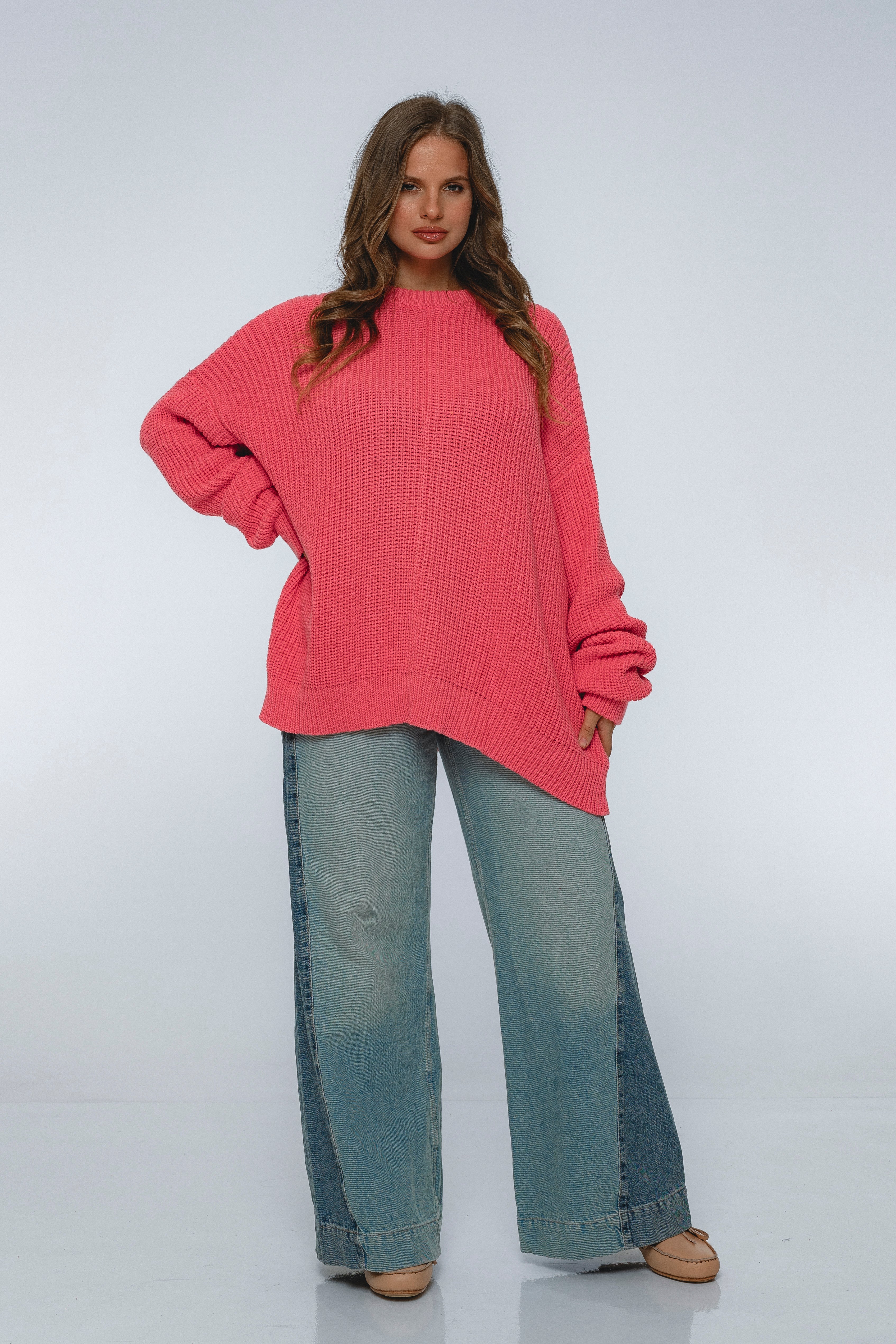 Cloud Nine Long Sleeve Cotton Sweater